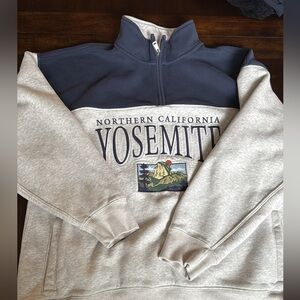 Abercrombie & Fitch Gray and Navy Sweater